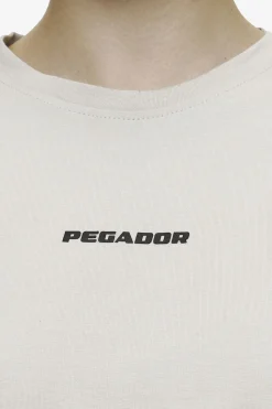 Pegador Tees|Ines Cropped Baby Tee Washed Moon Grey Black Gum