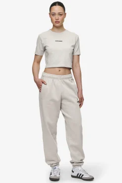 Pegador Tees|Ines Cropped Baby Tee Washed Moon Grey Black Gum