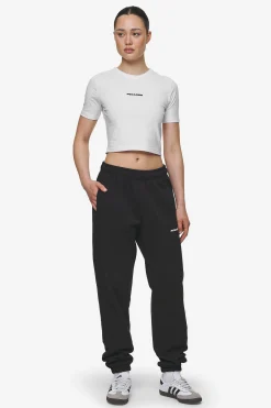 Pegador Tees|Ines Cropped Baby Tee White Black Gum