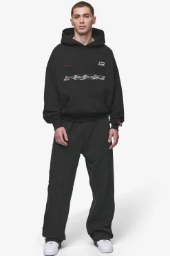 Pegador Hoodies|Iron Boxy Hoodie Washed Black