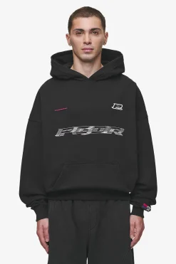 Pegador Hoodies|Iron Boxy Hoodie Washed Black