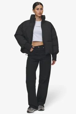 Pegador Jackets|Jara Oversized Boxy Puffer Jacket Black