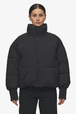 Pegador Jackets|Jara Oversized Boxy Puffer Jacket Black
