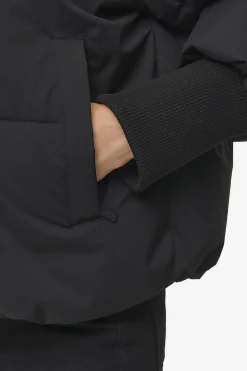 Pegador Jackets|Jara Oversized Boxy Puffer Jacket Black