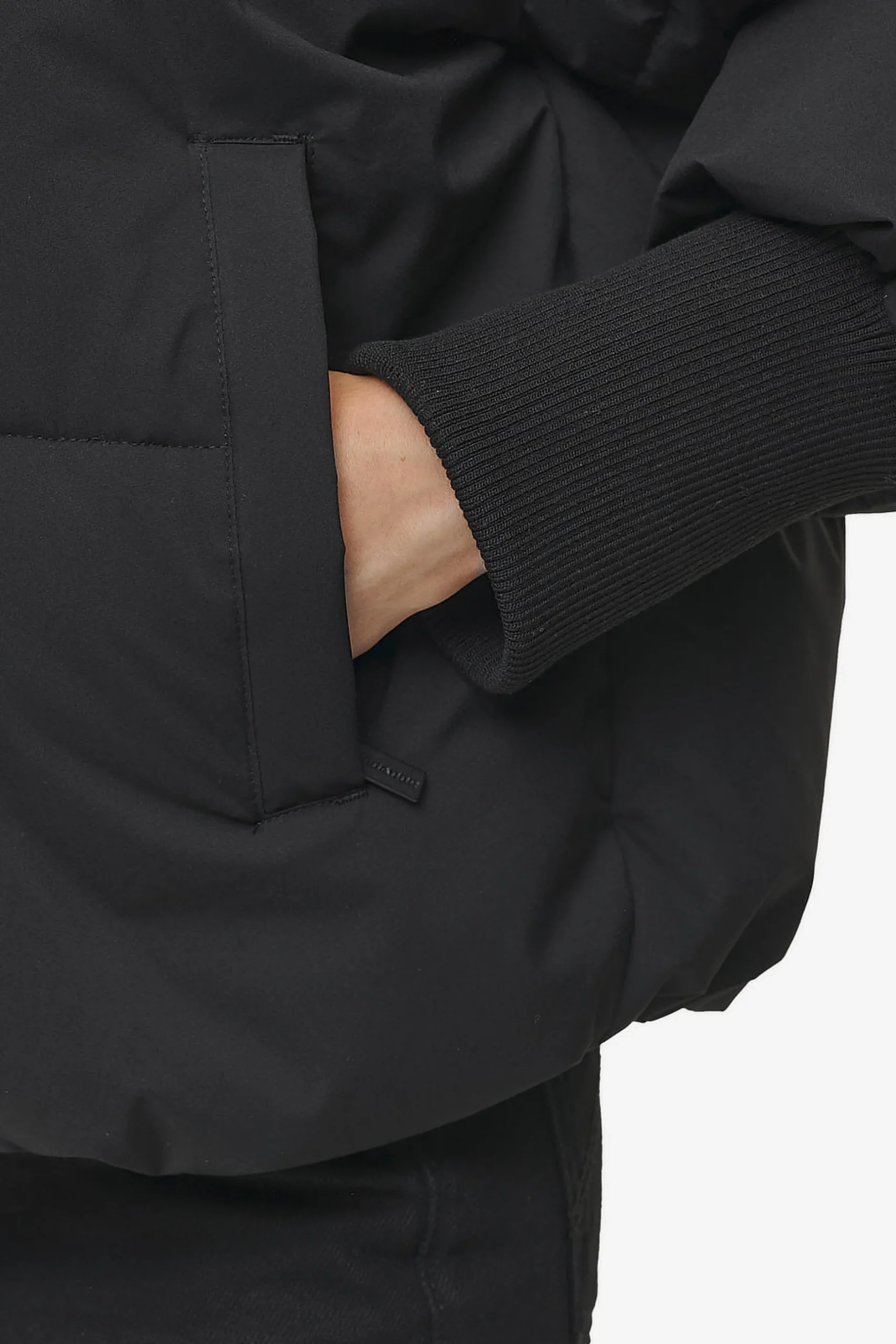 Pegador Jackets|Jara Oversized Boxy Puffer Jacket Black