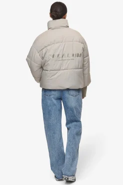 Pegador Jackets|Jara Oversized Boxy Puffer Jacket Beige