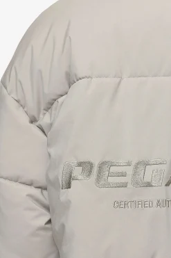 Pegador Jackets|Jara Oversized Boxy Puffer Jacket Beige
