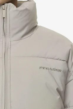 Pegador Jackets|Jara Oversized Boxy Puffer Jacket Beige