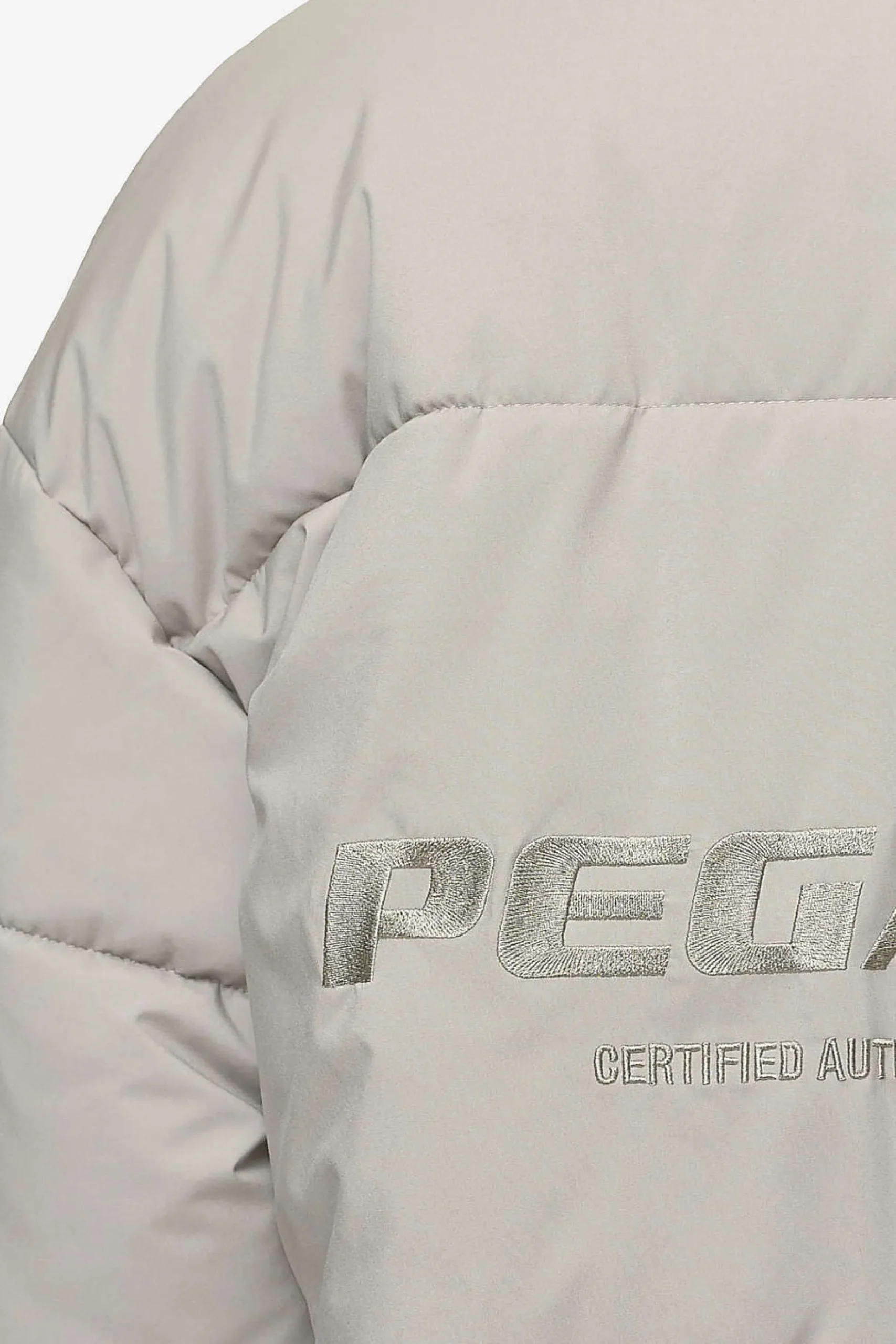 Pegador Jackets|Jara Oversized Boxy Puffer Jacket Beige