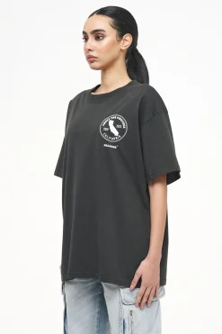 Pegador Tees|Jay Oversized Tee Vintage Washed Iron Grey