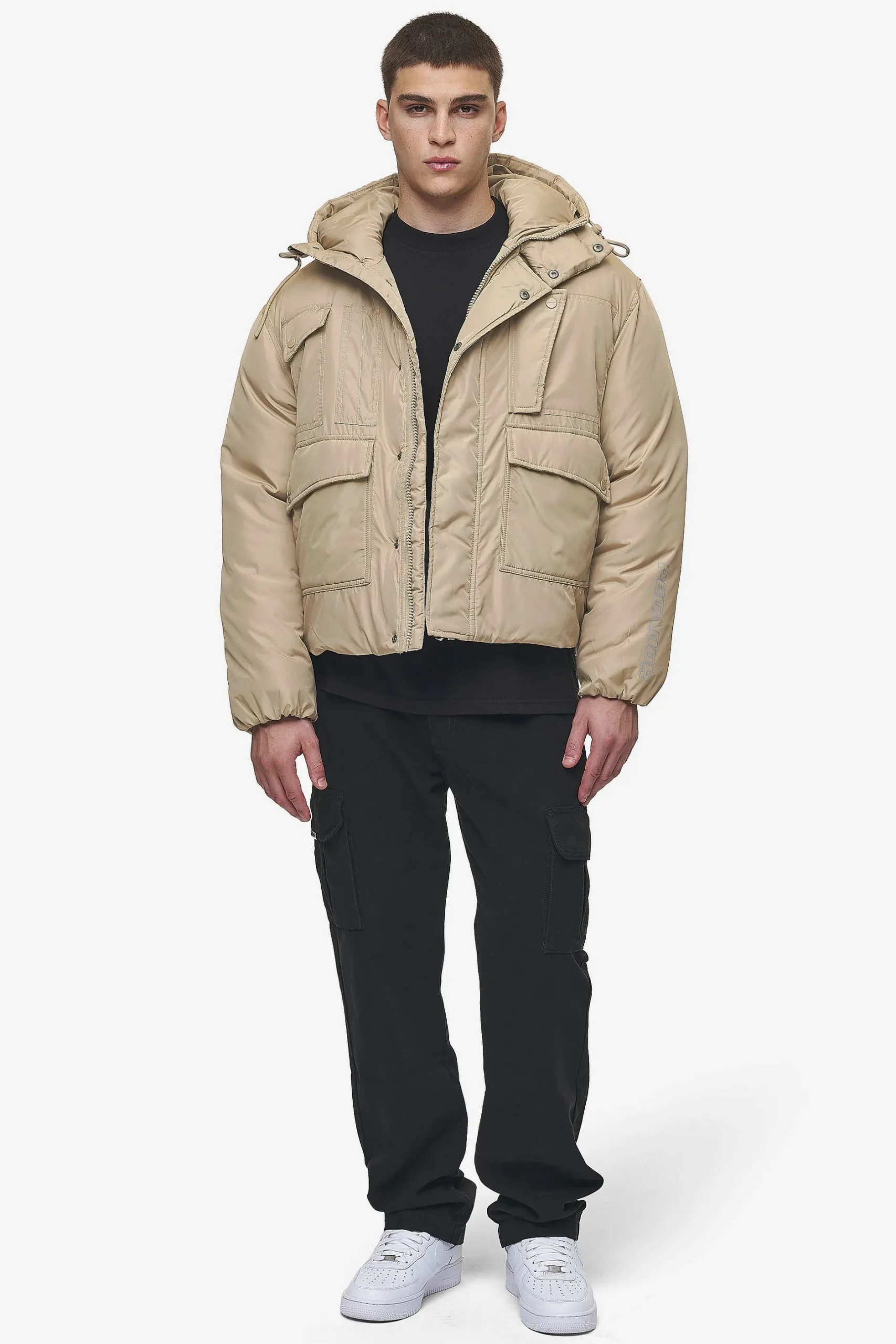 Pegador Jackets|Jean Utility Puffer Jacket Sand