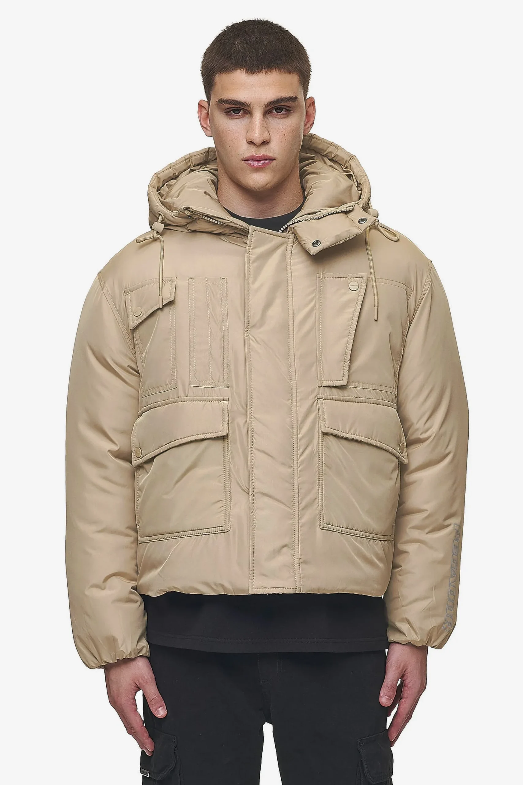 Pegador Jackets|Jean Utility Puffer Jacket Sand