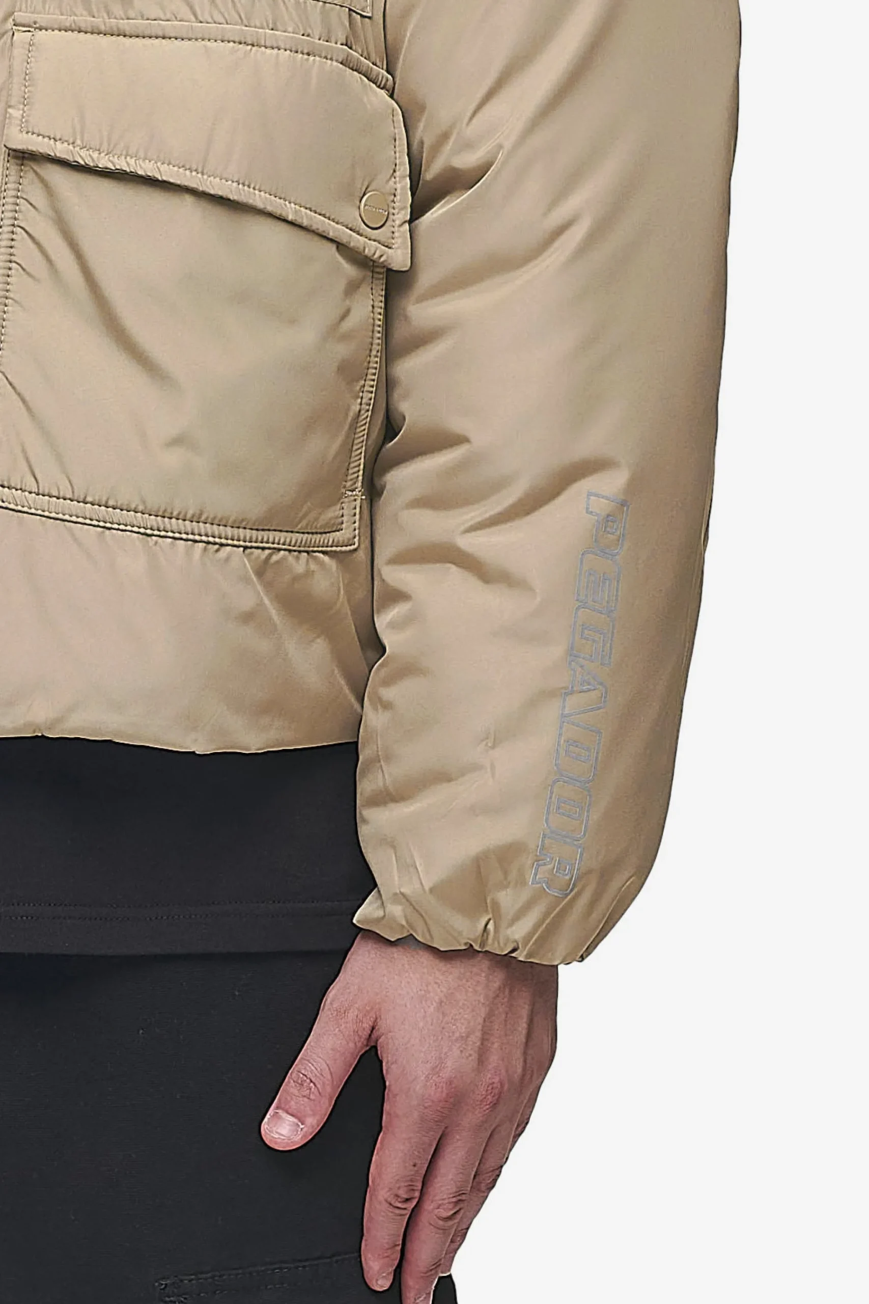 Pegador Jackets|Jean Utility Puffer Jacket Sand