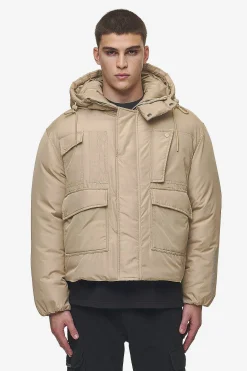 Pegador Jackets|Jean Utility Puffer Jacket Sand