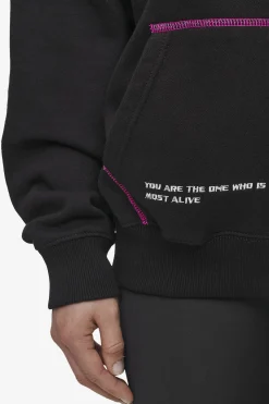 Pegador Hoodies|Zip Hoodies|Jenna Oversized Sweat Jacket Washed Black
