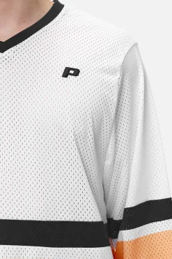 Pegador Longsleeves|Johnsen Mesh Longsleeve White Apricot