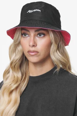 Pegador Caps & Hats|Juan Reversible Bucket Hat Black Strawberry