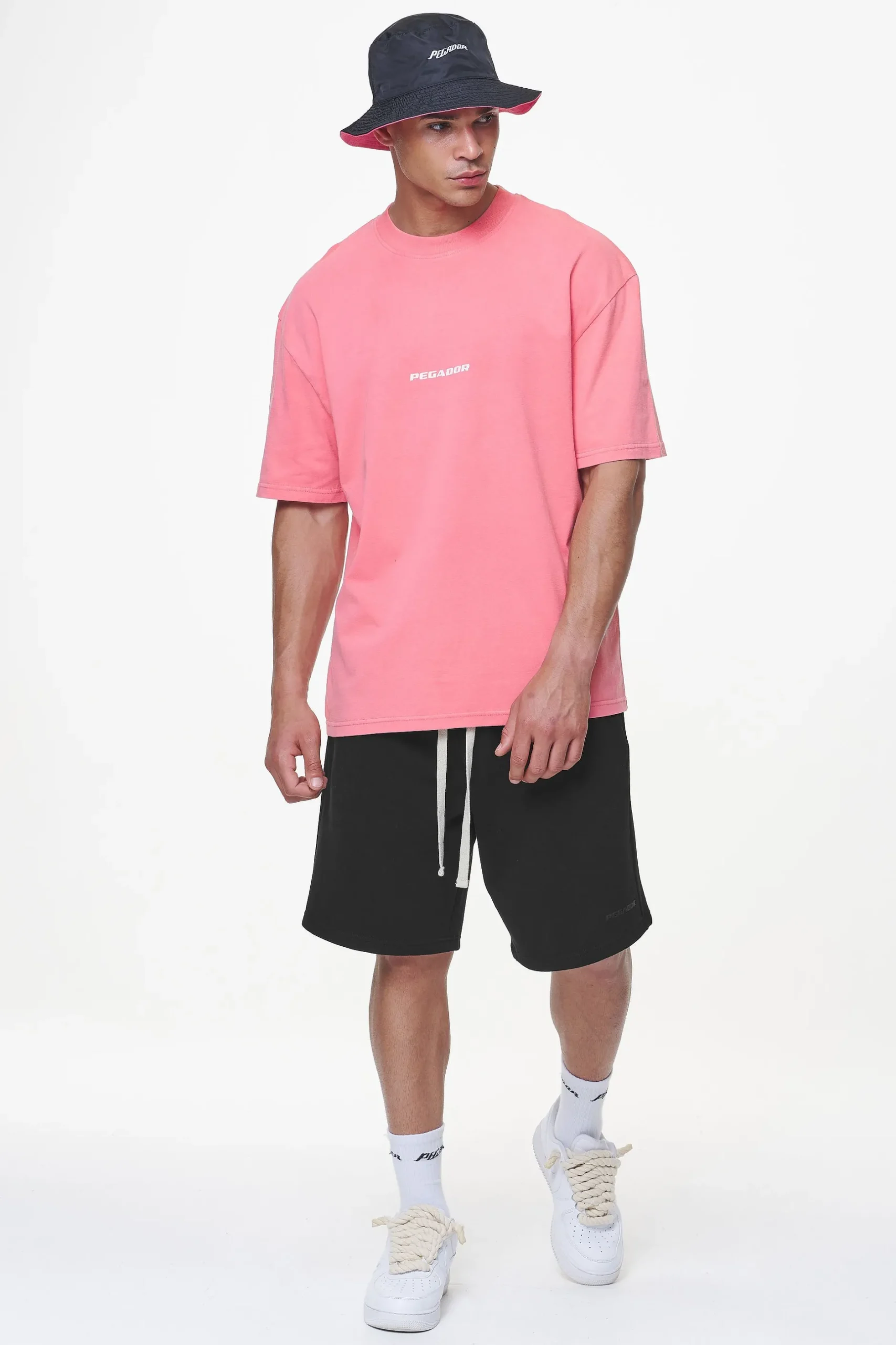 Pegador Caps & Hats|Juan Reversible Bucket Hat Black Strawberry
