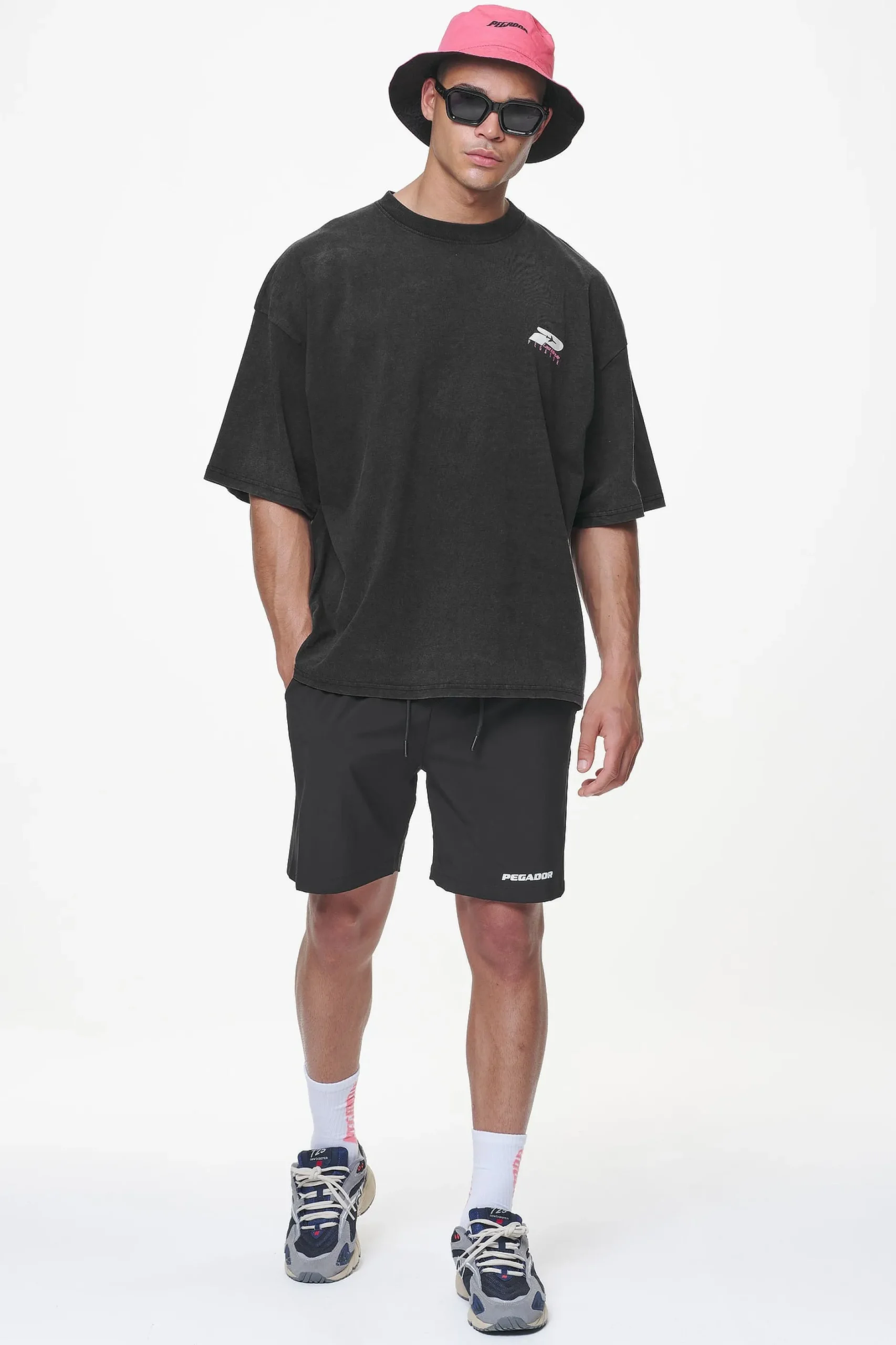 Pegador Caps & Hats|Juan Reversible Bucket Hat Black Strawberry