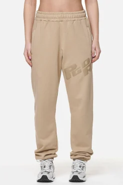 Pegador Pants|Julago High Waisted Sweat Pants Washed Safari Sand