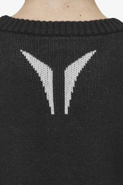 Pegador Sweaters|Knitwear|Kazan Boxy Knit Sweater Black Light Grey