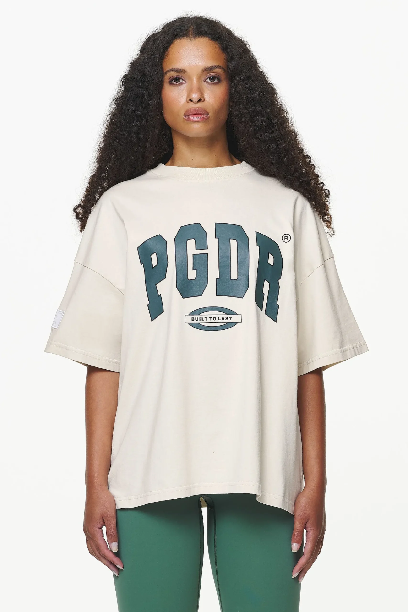 Pegador Tees|Keats Heavy Oversized Tee Vintage Washed Bone White