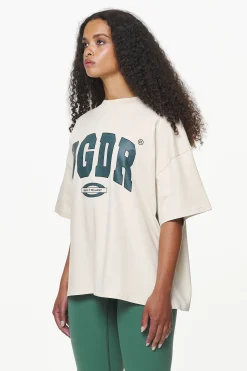 Pegador Tees|Keats Heavy Oversized Tee Vintage Washed Bone White