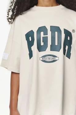 Pegador Tees|Keats Heavy Oversized Tee Vintage Washed Bone White