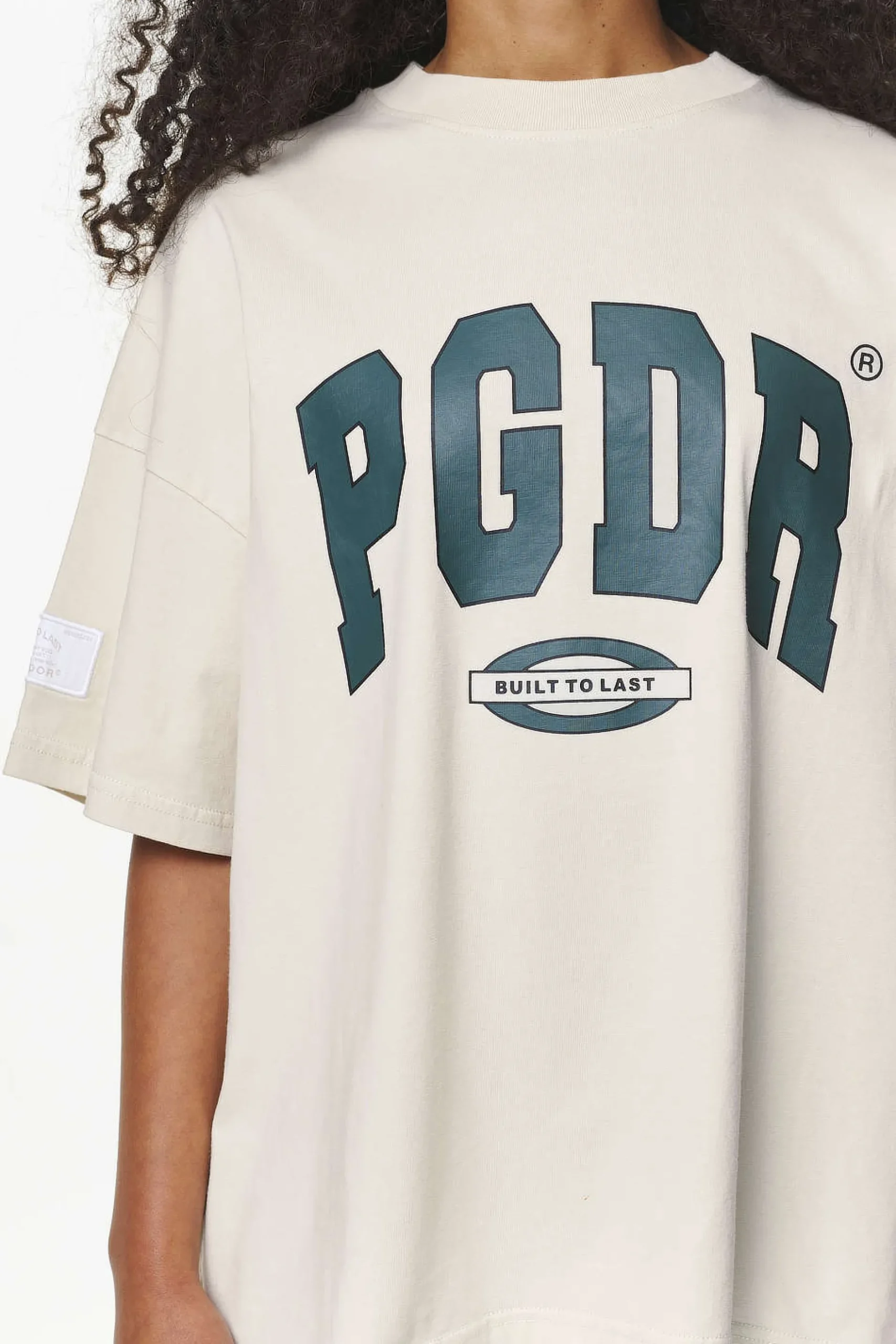 Pegador Tees|Keats Heavy Oversized Tee Vintage Washed Bone White