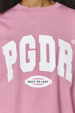 Pegador Tees|Keats Heavy Oversized Tee Vintage Washed Rust Pink