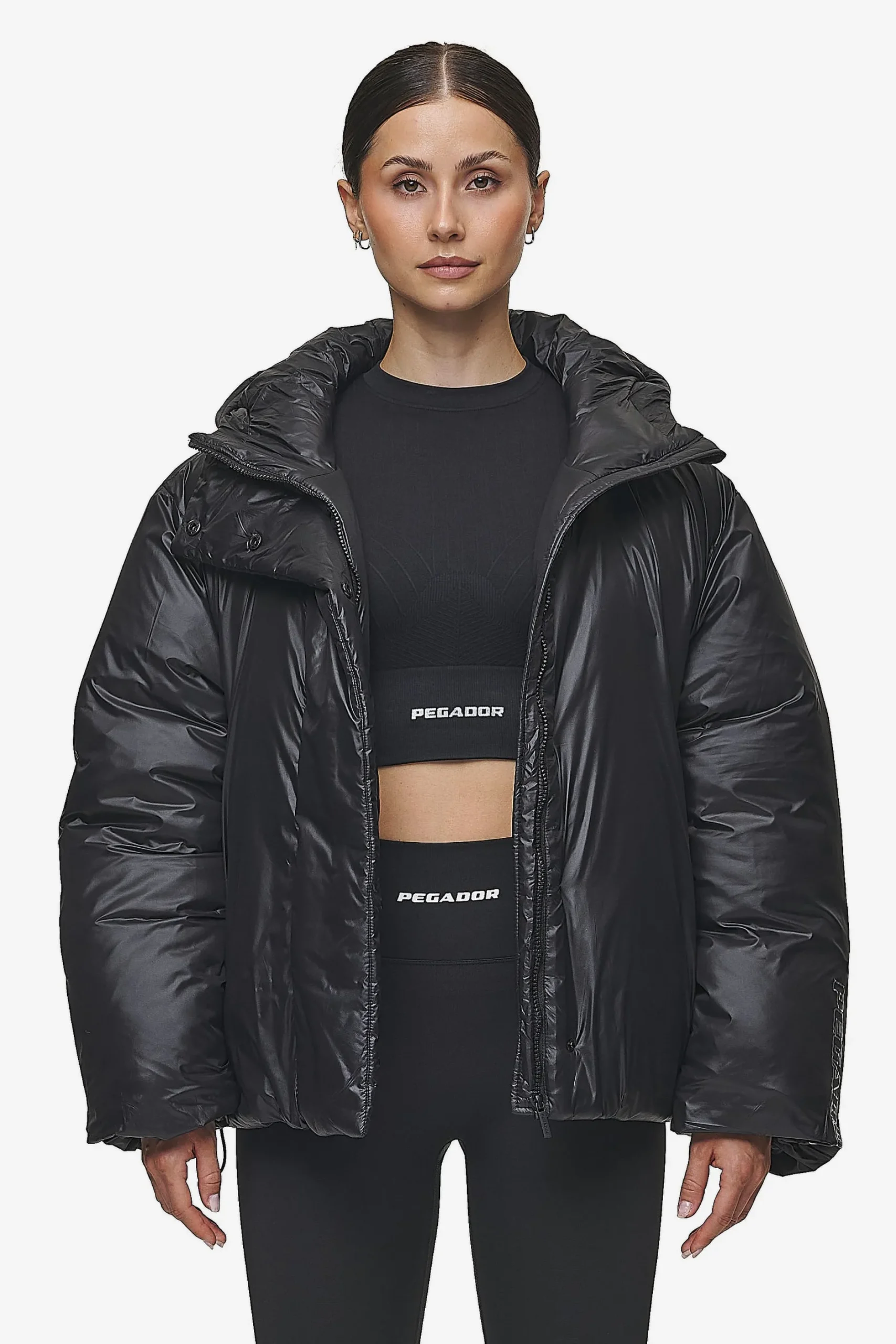 Pegador Jackets|Keboli Oversized Puffer Jacket Black