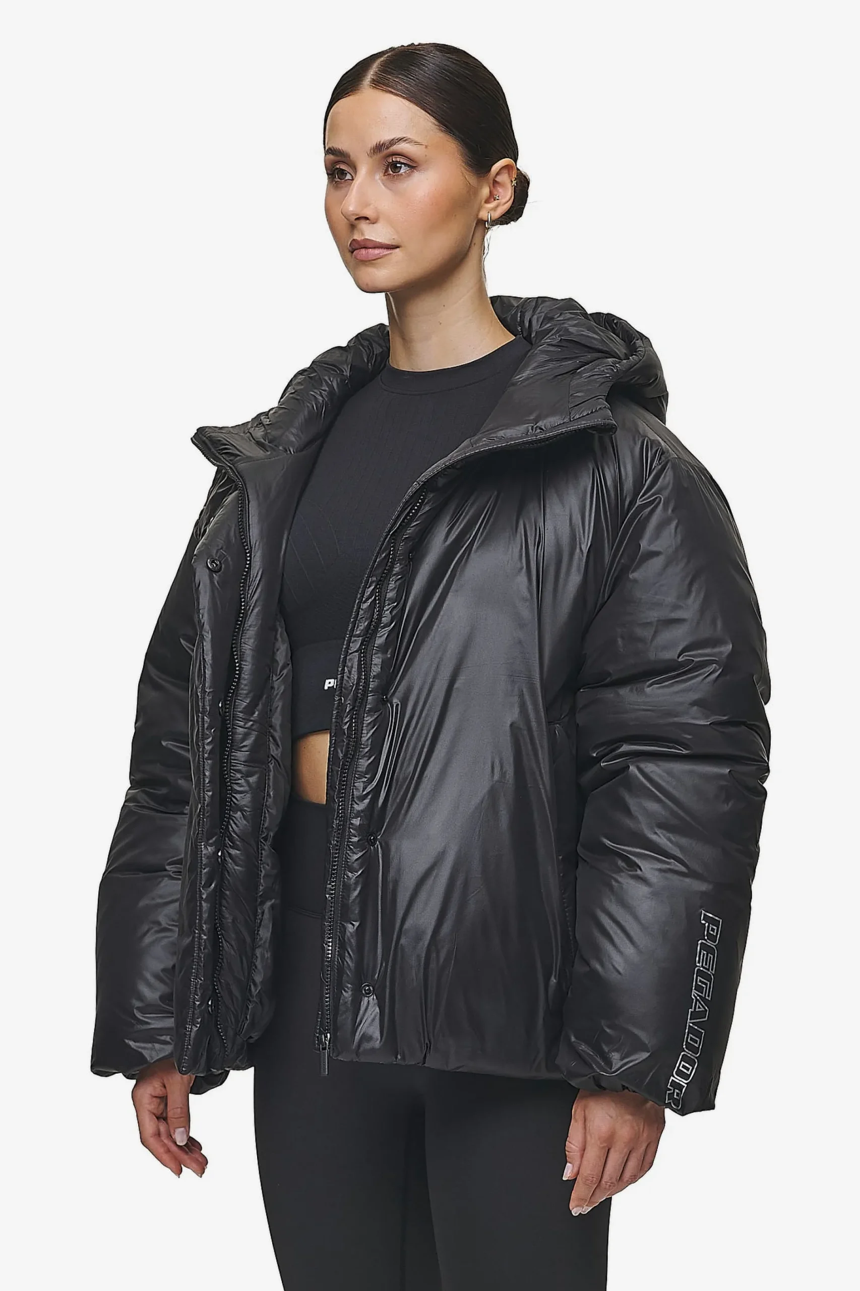 Pegador Jackets|Keboli Oversized Puffer Jacket Black
