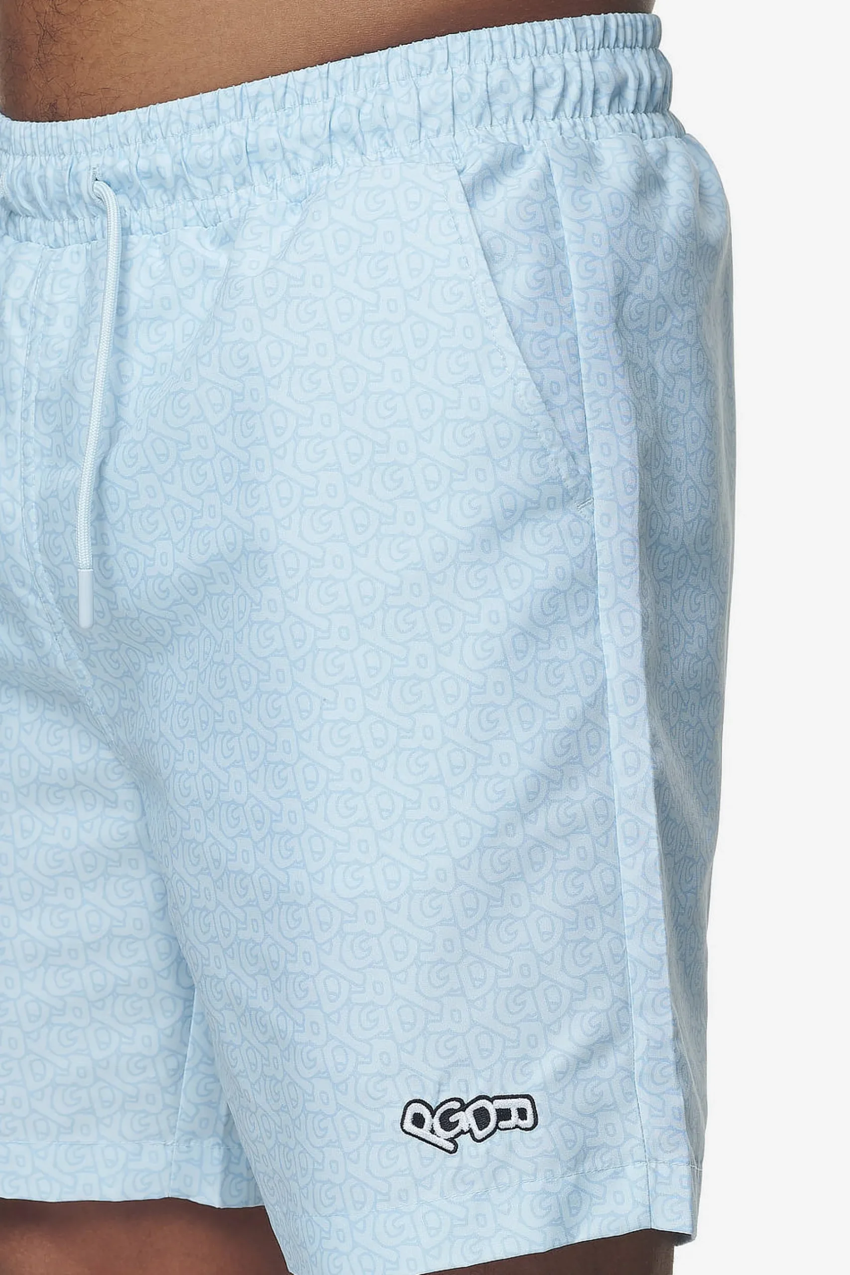Pegador Swim Shorts|Kempton Monogram Swim Shorts Baby Blue