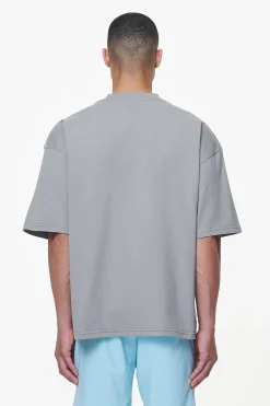 Pegador Tees|Kinley Boxy Tee Heavy Washed Cool Grey