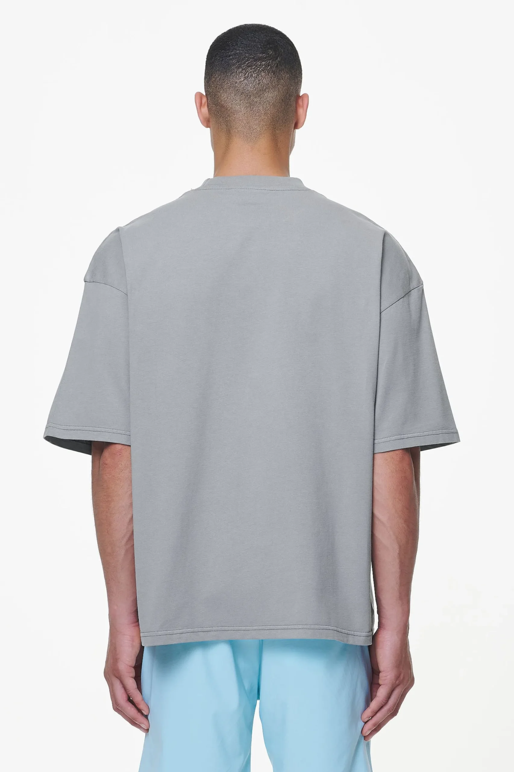 Pegador Tees|Kinley Boxy Tee Heavy Washed Cool Grey