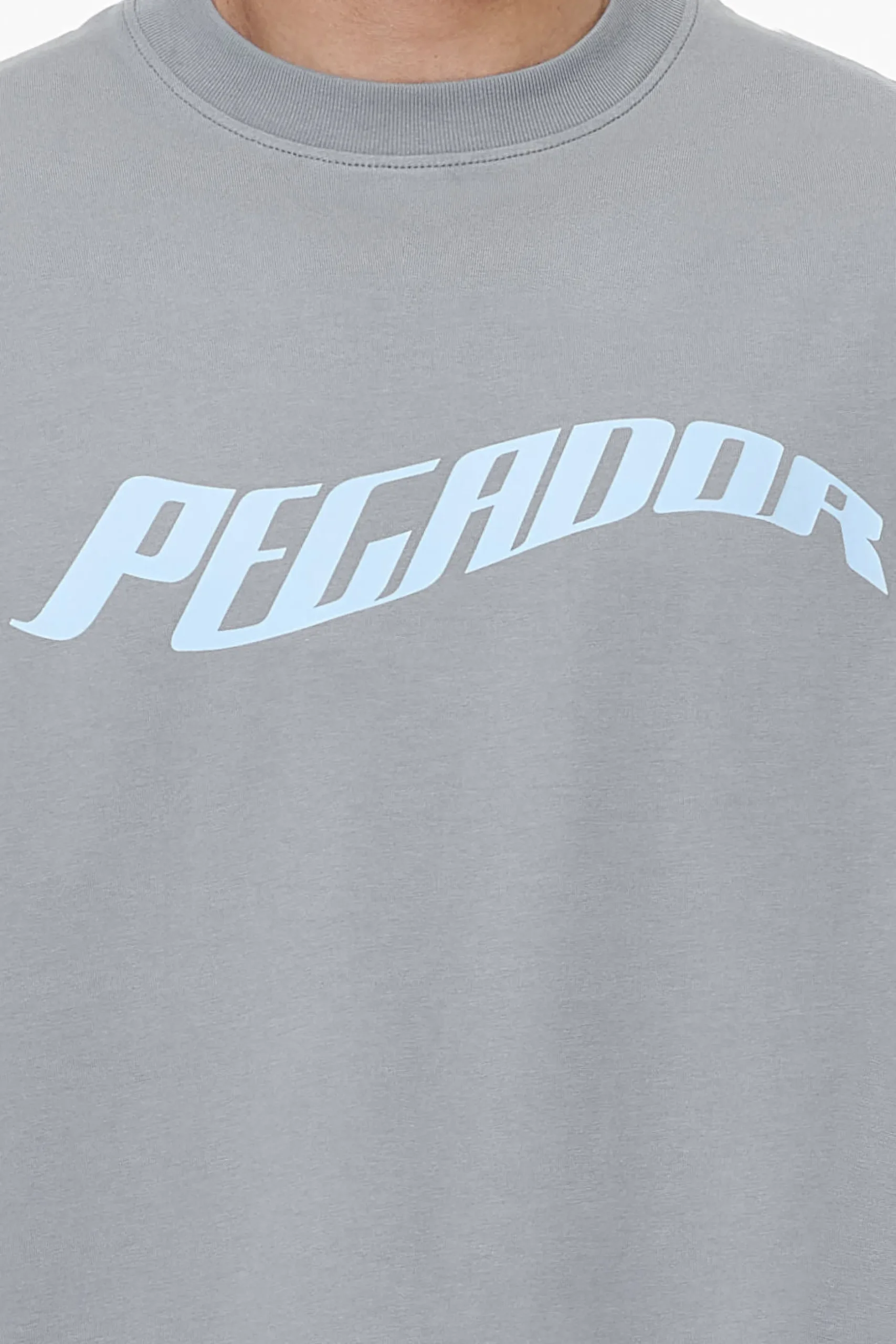 Pegador Tees|Kinley Boxy Tee Heavy Washed Cool Grey