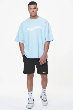 Pegador Tees|Kinley Boxy Tee Vintage Aqua
