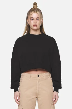 Pegador Sweaters|Kintore Cropped Oversized Raglan Sweater  Black