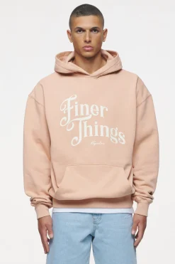 Pegador Hoodies|Kirk Oversized Hoodie Vintage Washed Tuscan Rose
