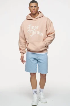 Pegador Hoodies|Kirk Oversized Hoodie Vintage Washed Tuscan Rose