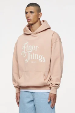 Pegador Hoodies|Kirk Oversized Hoodie Vintage Washed Tuscan Rose