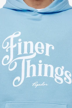 Pegador Hoodies|Kirk Oversized Hoodie Vintage Washed Riviera Blue