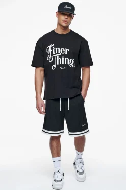 Pegador Tees|Kirk Oversized Tee Black