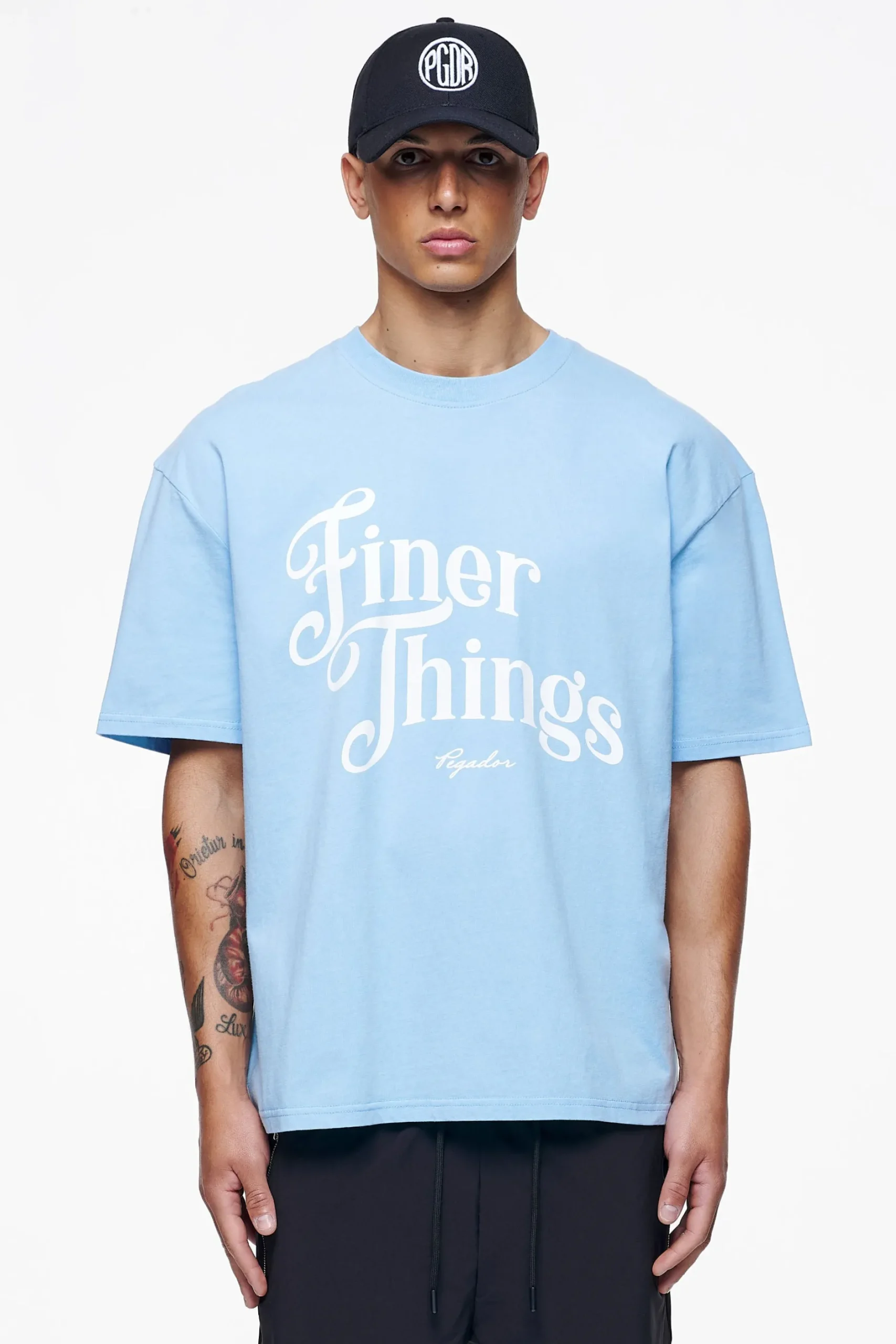 Pegador Tees|Kirk Oversized Tee Vintage Washed Riviera Blue