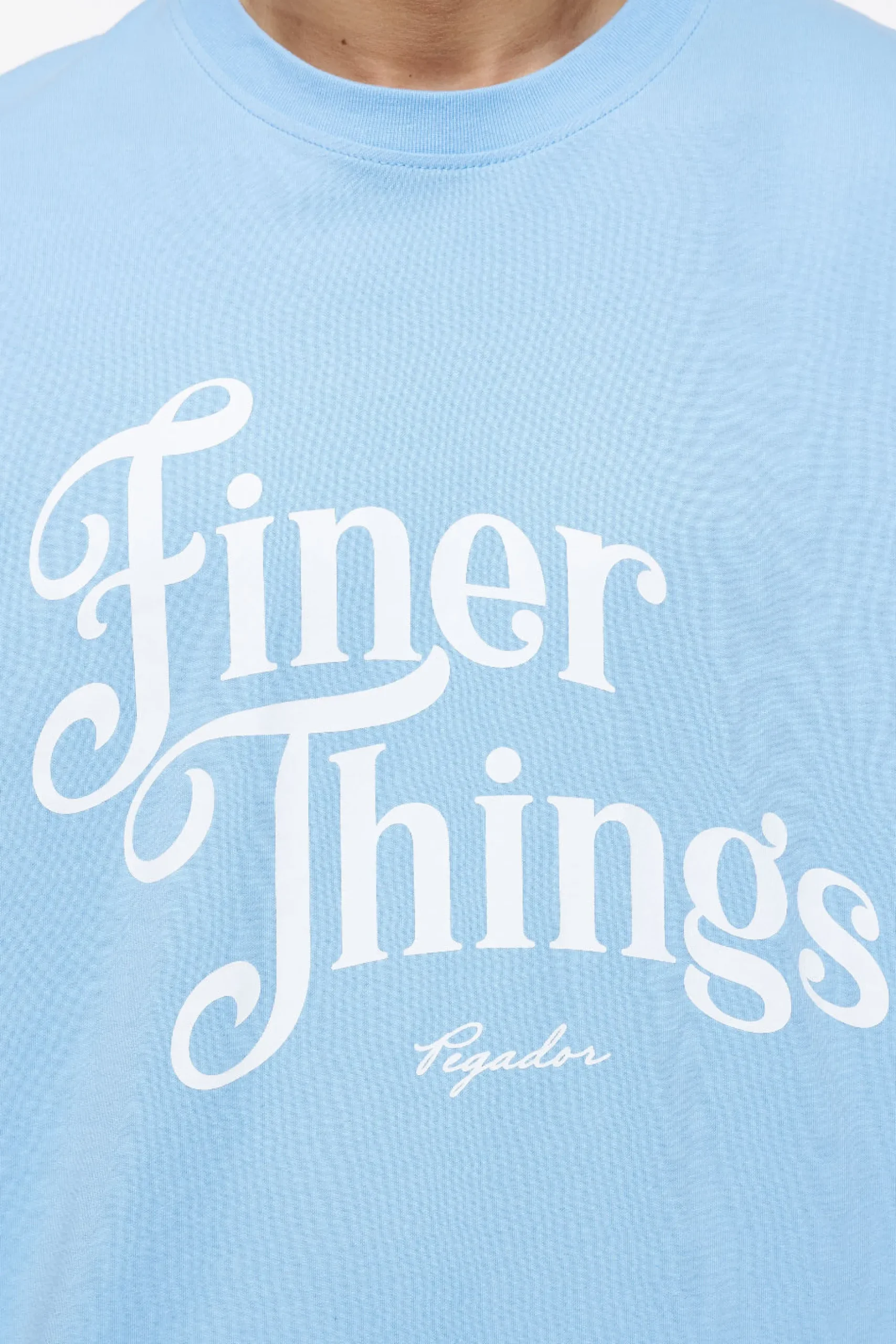 Pegador Tees|Kirk Oversized Tee Vintage Washed Riviera Blue