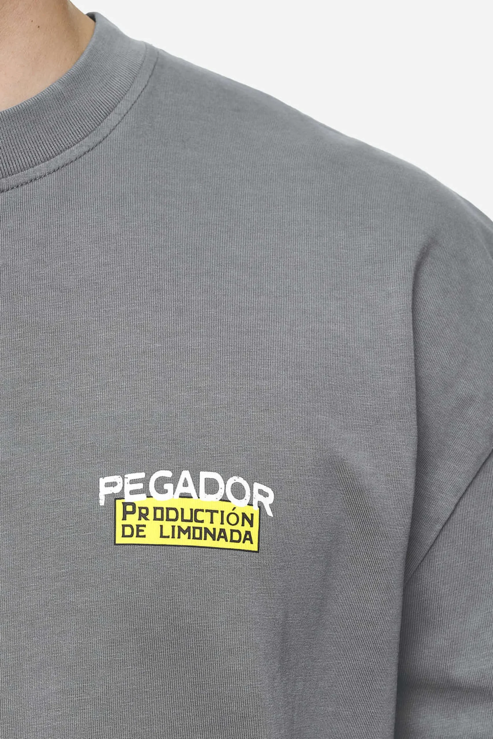 Pegador Tees|Kort Oversized Tee Vintage grey