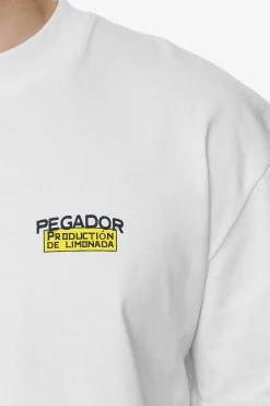Pegador Tees|Kort Oversized Tee White