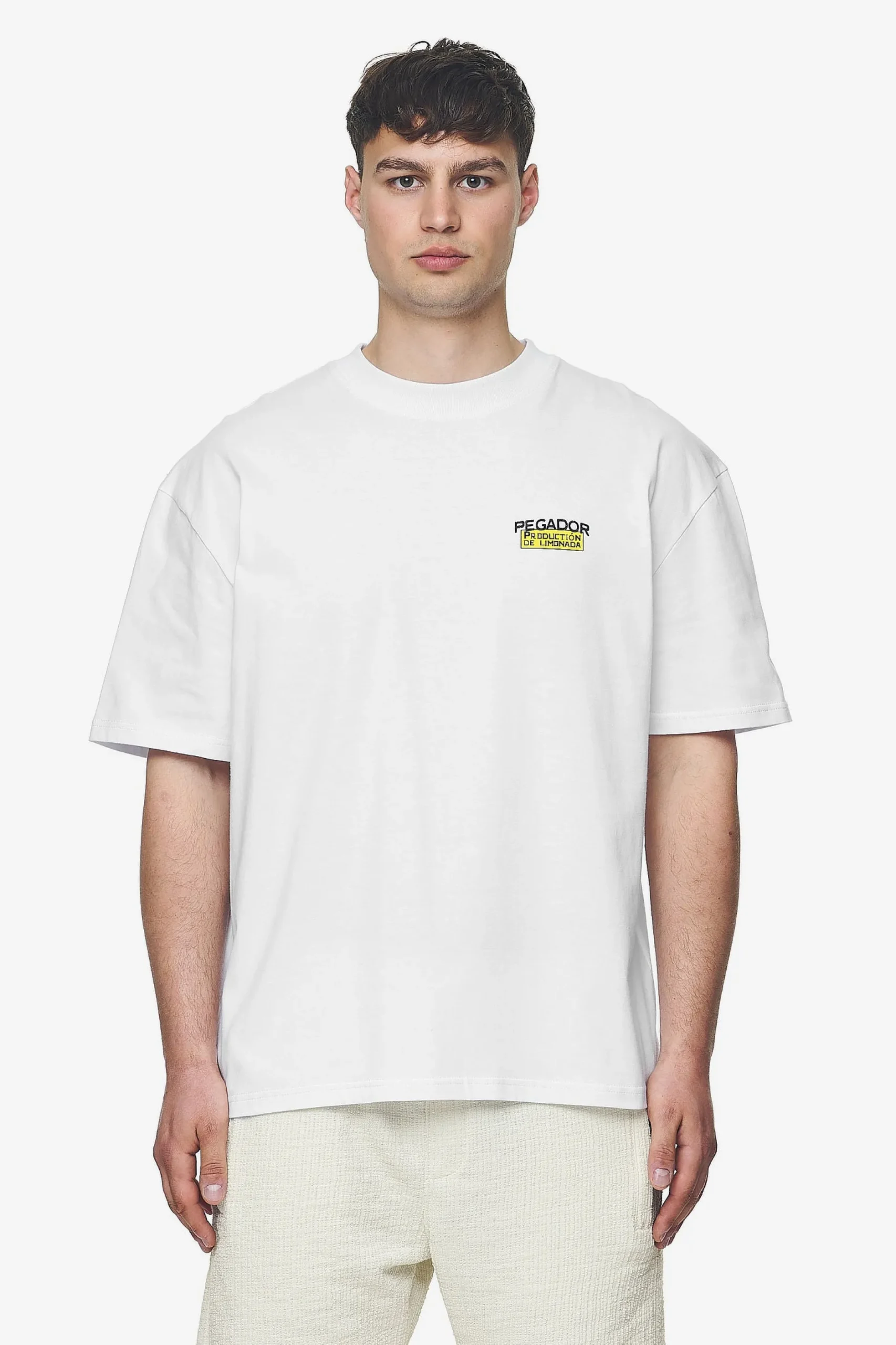 Pegador Tees|Kort Oversized Tee White