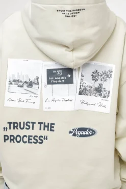 Pegador Hoodies|L.A. Oversized Hoodie Vintage Washed Angels Cream