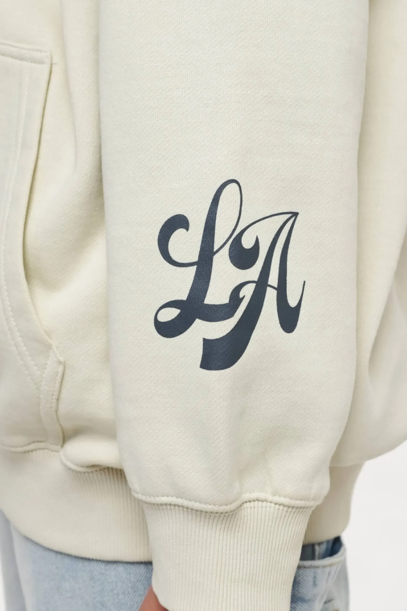 Pegador Hoodies|L.A. Oversized Hoodie Vintage Washed Angels Cream